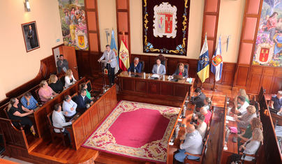 El pleno toma conocimiento de la renuncia de Manuel Domínguez a la Alcaldía de Los Realejos