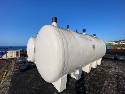 Transición Ecológica inicia la instalación de los depósitos de mezcla para el riego de las plantaciones de La Palma