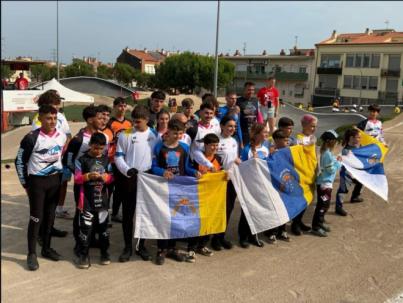 Cuatro podios para la expedición canaria en el Campeonato de España de BMX Race