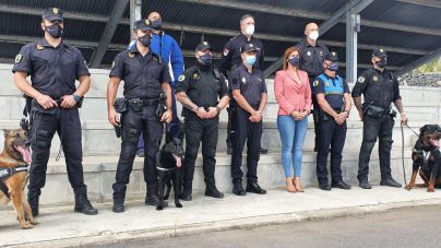 La Policía Nacional imparte un curso de defensa e intervención a los guías caninos