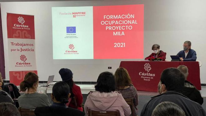 Cáritas y la fundación Mapfre Guanarteme facilitan la inserción laboral de 113 personas