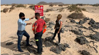 El Cabildo pone a punto los puestos de salvamento de La Graciosa