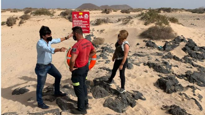 El Cabildo pone a punto los puestos de salvamento de La Graciosa