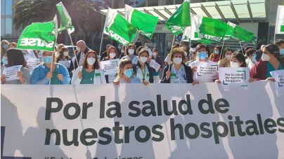 Enfermeras y fisioterapeutas protestan por la “extrema gravedad” de la salud de los hospitales del SCS