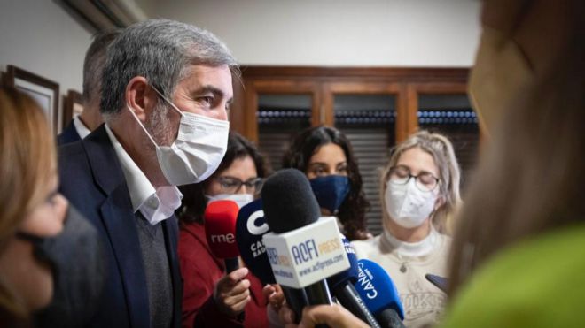 Clavijo reclama a Maroto que “luche ya” para que excluya a Canarias de las tasas aéreas que impondrá Europa
