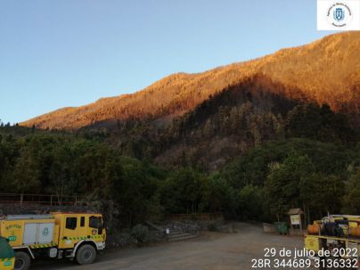 El Cabildo declara controlado el incendio forestal de Los Realejos