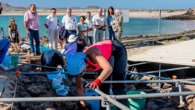 Los cabildos de Tenerife y Fuerteventura inician la quinta excavación arqueológica en los yacimientos de Lobos