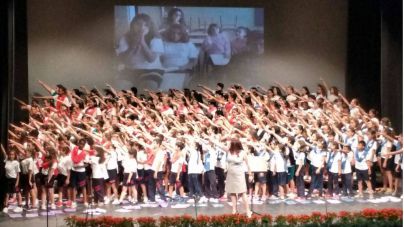 Los coros escolares actúan por primera vez en el Teatro Guimerá tras la pandemia