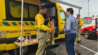 Más de 300 personas participan en el operativo contra incendios forestales en Tenerife