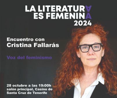 Cristina Fallarás protagoniza el evento La Literatura es Femenina
