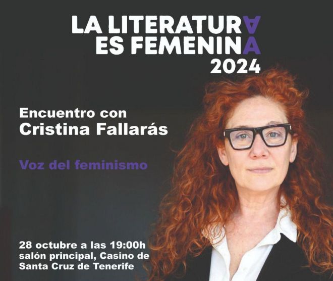Cristina Fallarás protagoniza el evento La Literatura es Femenina