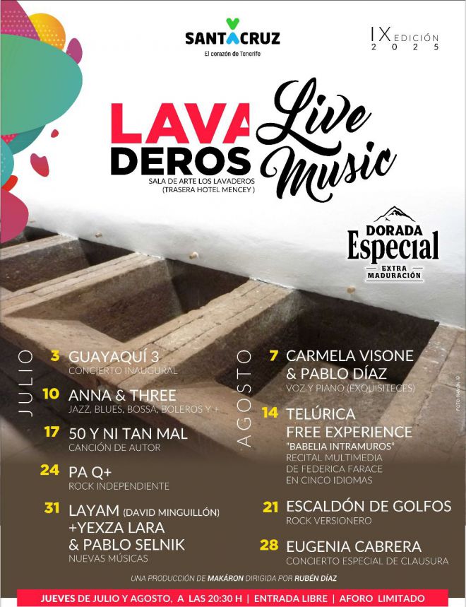 Santa Cruz dinamiza los jueves de julio y agosto con el Lavaderos Live Music