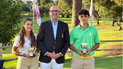 Rafael González y Blanca Gómez-Balboa, campeones de la Copa Palmer en el Real Club de Golf de Las Palmas