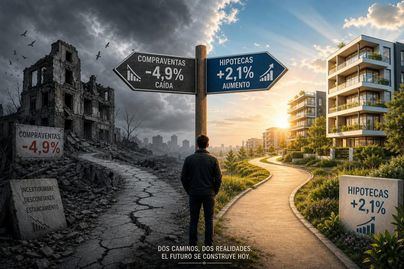 Las compraventas de vivienda caen un 7,6% en mayo, quinto mes de descenso consecutivo