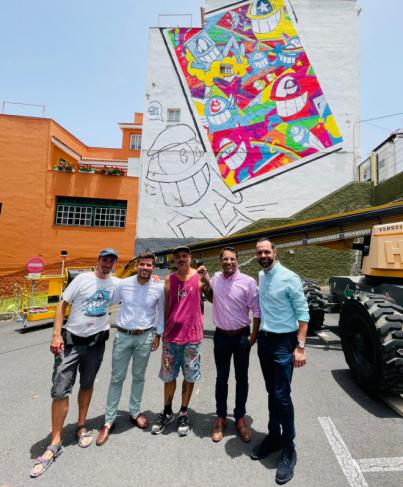 El artista catalán José Sabaté “PEZ” crea una nueva obra mural
