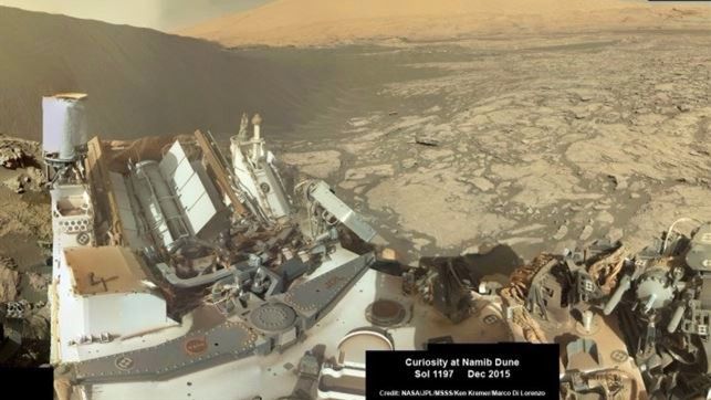 Un selfie espacial enviado desde Marte