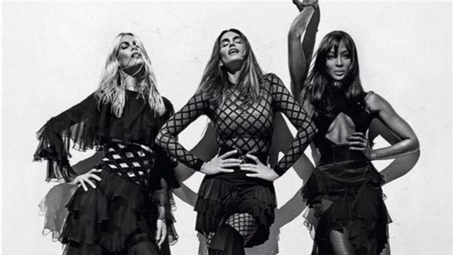 Balmain reúne a Claudia Schiffer, Cindy Crawford y Naomi Campbell