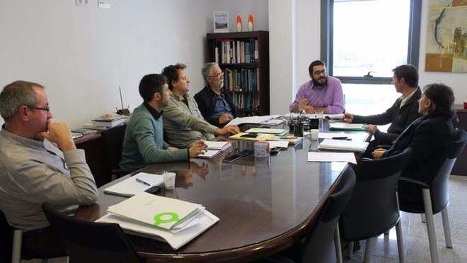 El conseller y los agricultores