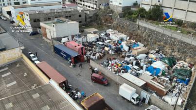 Detenidas 32 personas por el envío de residuos peligrosos desde Tenerife a países africanos