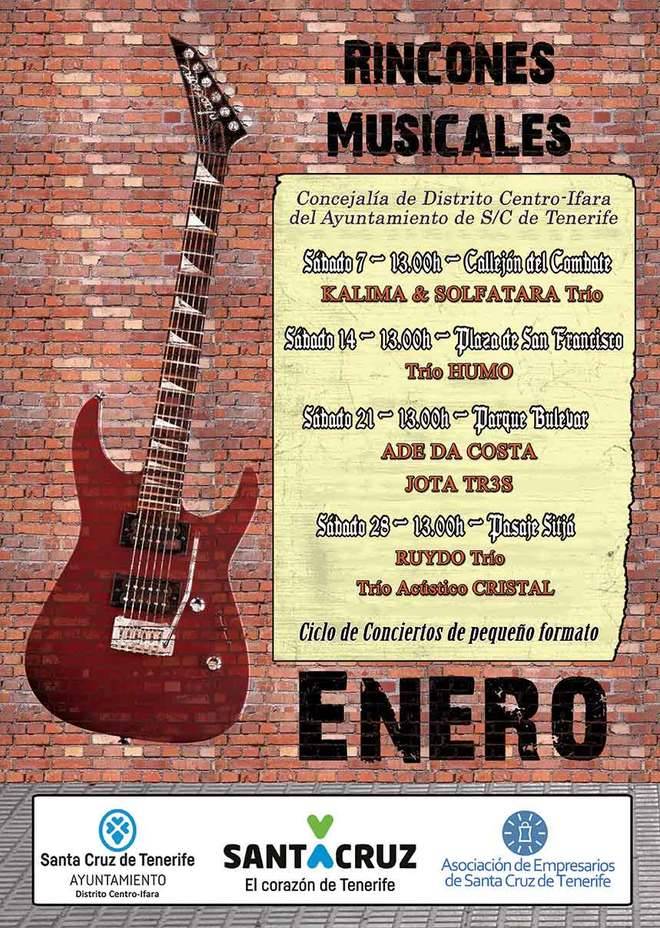 Santa Cruz se llenarán de música los sábados