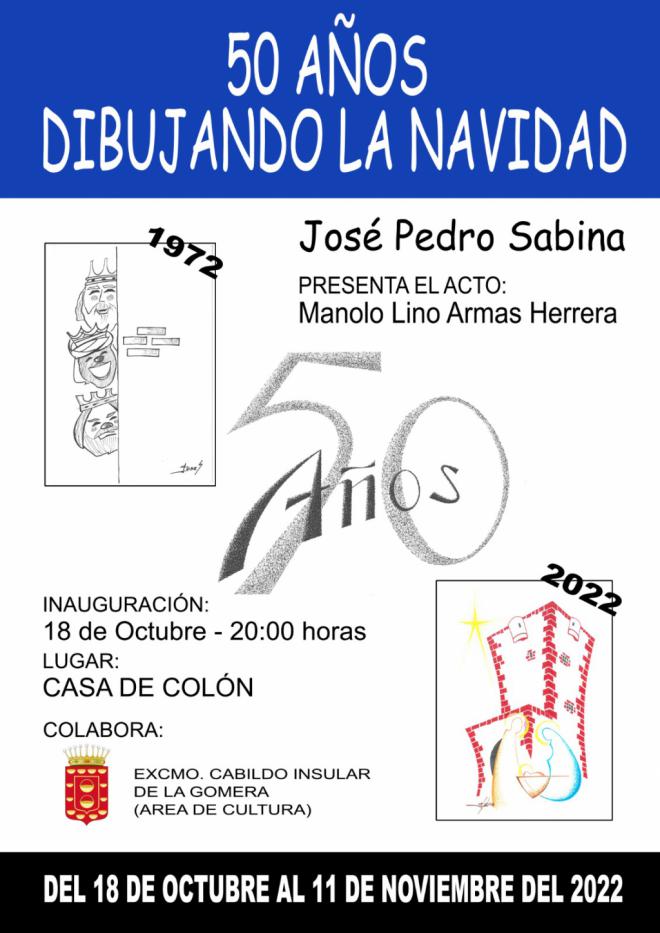 La Casa Colón acoge la exposición ‘50 años dibujando la Navidad’ de José Pedro Sabina