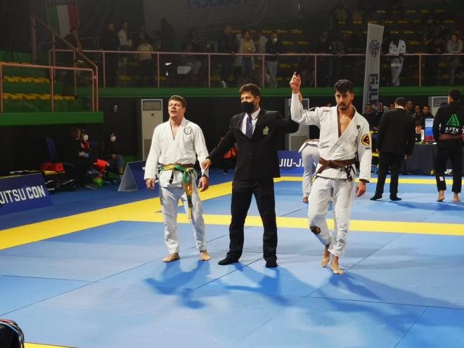 Jorge Práxedes plata en el Campeonato de Europa de Jiu Jitsu