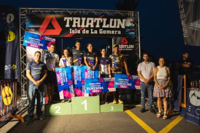Ricardo Hernández y Raquel Arostegui se alzan con la victoria del Triatlón Isla de La Gomera 2023