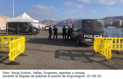 RSF acusa al Gobierno de dificultar la labor de los periodistas en la llegada de pateras a Canarias