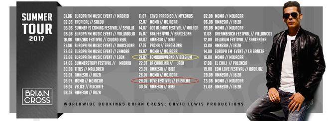 Brian Cross pondrá el broche de oro al Love Music Festival en La Palma