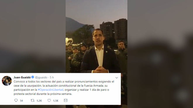 Guaidó llama a la movilización este fin de semana