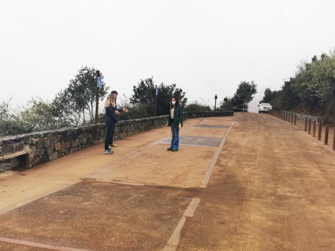 El Cabildo finaliza el aparcamiento del sendero adaptado de Monte del Agua, en el Parque Rural de Teno