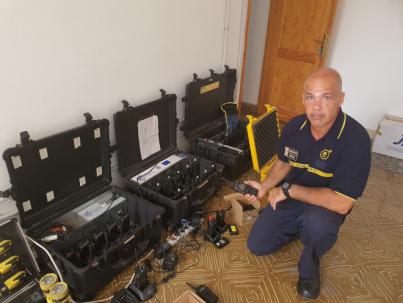 Las emisoras para atravesar forjados y túneles incorporadas por el Consorcio de Emergencias de Gran Canaria