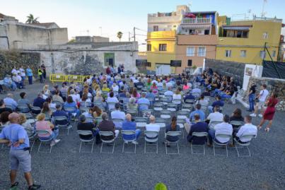 Huerto ecológico con el que se abastecerá el Banco de Alimentos de Puerto de la Cruz