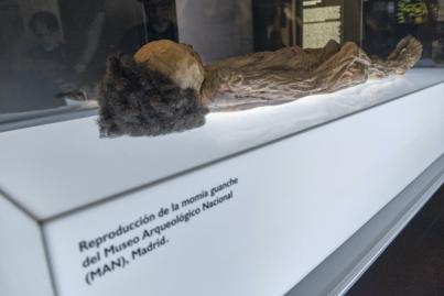 El MUNA presenta la réplica de la momia guanche expuesta en Madrid