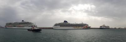 Puerto de Santa Cruz de Tenerife, seis cruceros en el Recinto Portuario