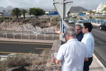 Nueva fase de las obras en la TF-1, en la zona de Las Chafiras