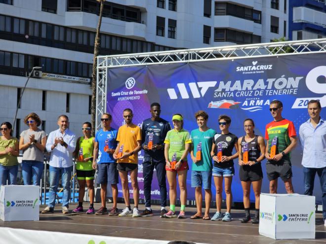 Juan Ramón Sánchez y Lilian Jöesaar se imponen en la IX Maratón de Santa Cruz