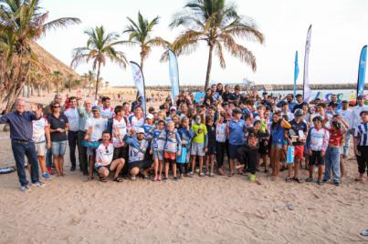 Fayna Tavío, Julián Suárez y Carla del Rosario, ganadores de la IV Regata Internacional Las Teresitas