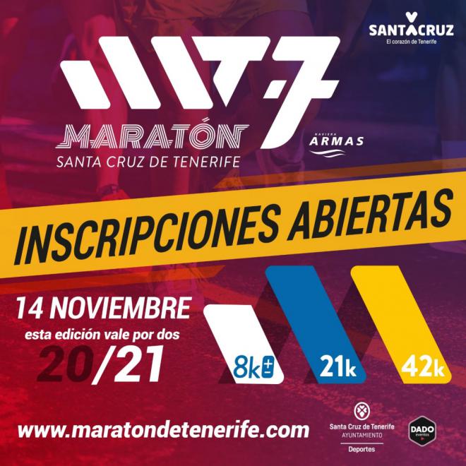 La Maratón Internacional de Santa Cruz de Tenerife abre su plazo de inscripciones