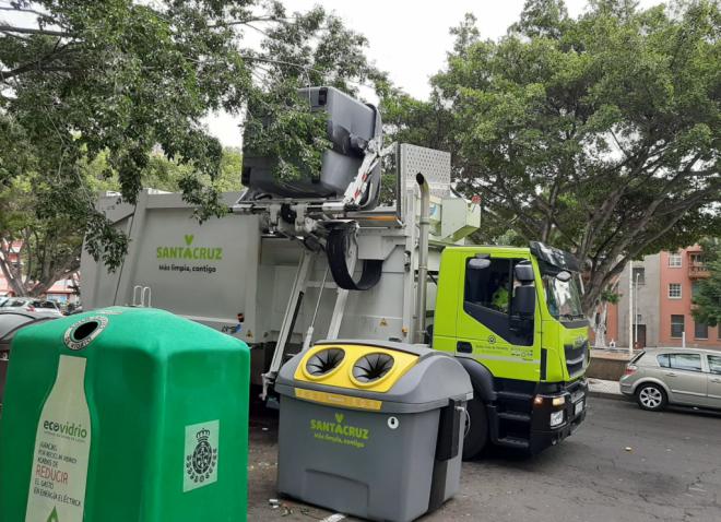 Santa Cruz recoge más de 300 toneladas de residuos separados durante las Navidades