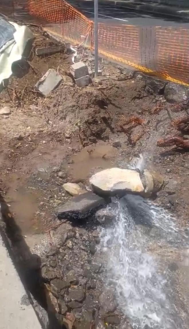 Santa Cruz repara una avería en la red de agua que afecta a 20.000 personas