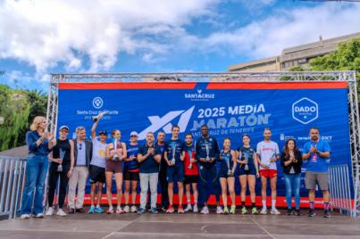 Francisco Cabrera y Melina Alonso ganan la XI Media Maratón Internacional de Santa Cruz