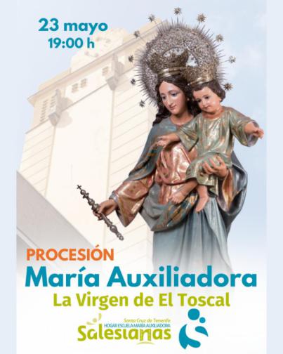 Santa Cruz recupera la procesión de María Auxiliadora en El Toscal