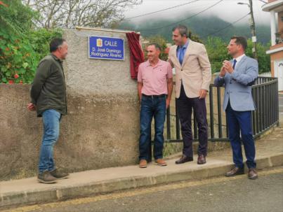 El atleta José Domingo Rodríguez “El Fulla” da nombre a una calle de Los Realejos