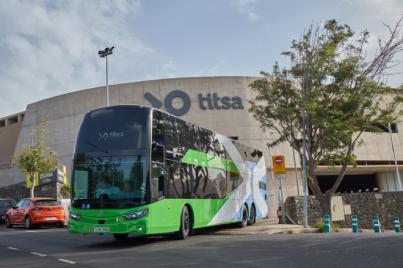 Tenerife estrena las primeras guaguas de dos pisos