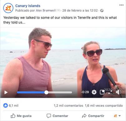 Más de 4 millones de europeos han visto las imágenes de turistas en Canarias desmintiendo los bulos de Internet