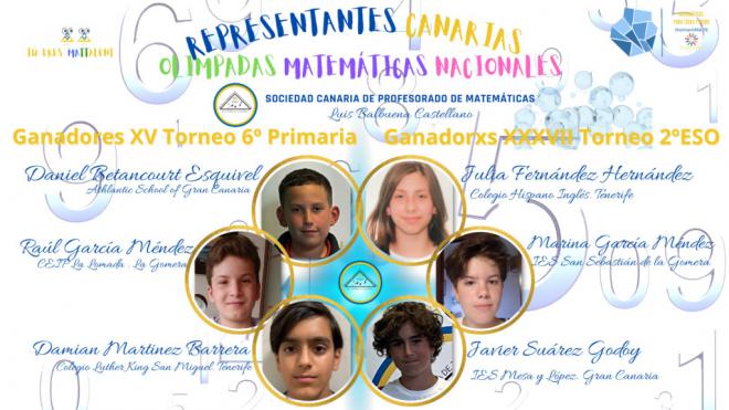 Talento canario en las competiciones nacionales de Matemáticas