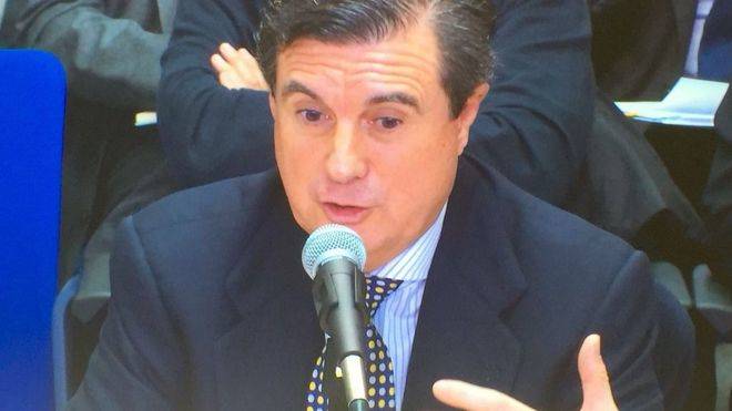 El expresident, durante la comparecencia