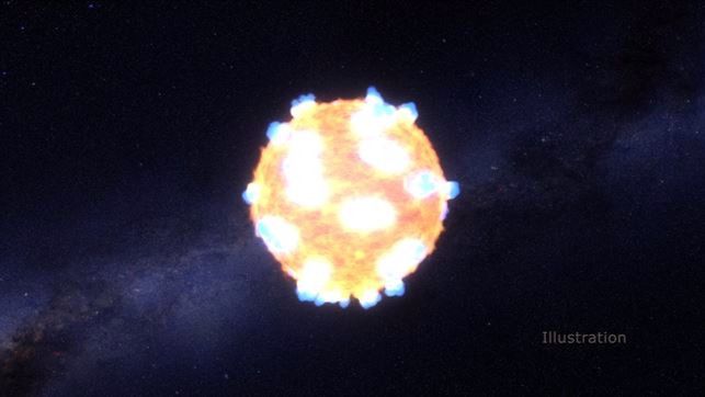 La NASA capta la primera explosición de una estrella con luz visible