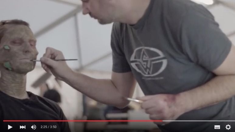 La caracterización de los Caminantes Blancos conlleva 5 horas diarias